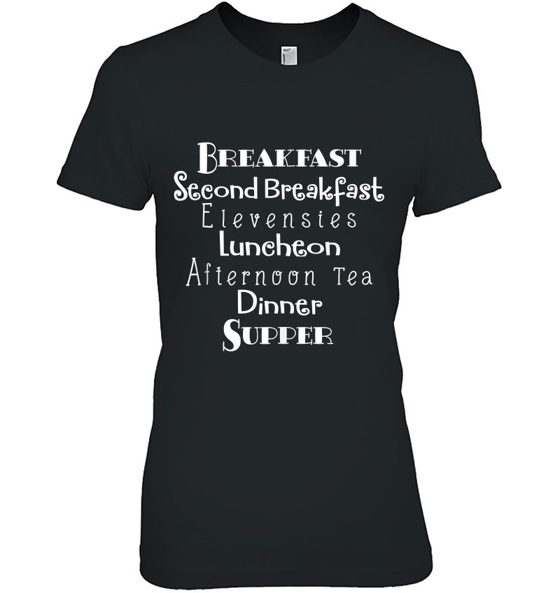 Breakfast, Second Breakfast, Elevenses Luncheon Hoodie