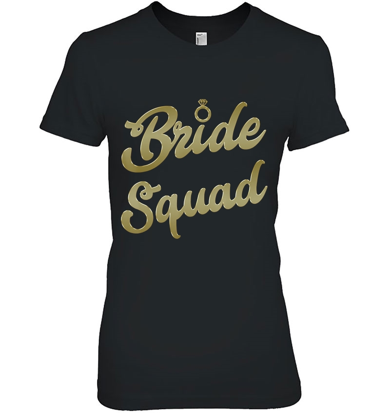 Bride Squad Gold Bachelorette Party & Bridal Party Hoodie