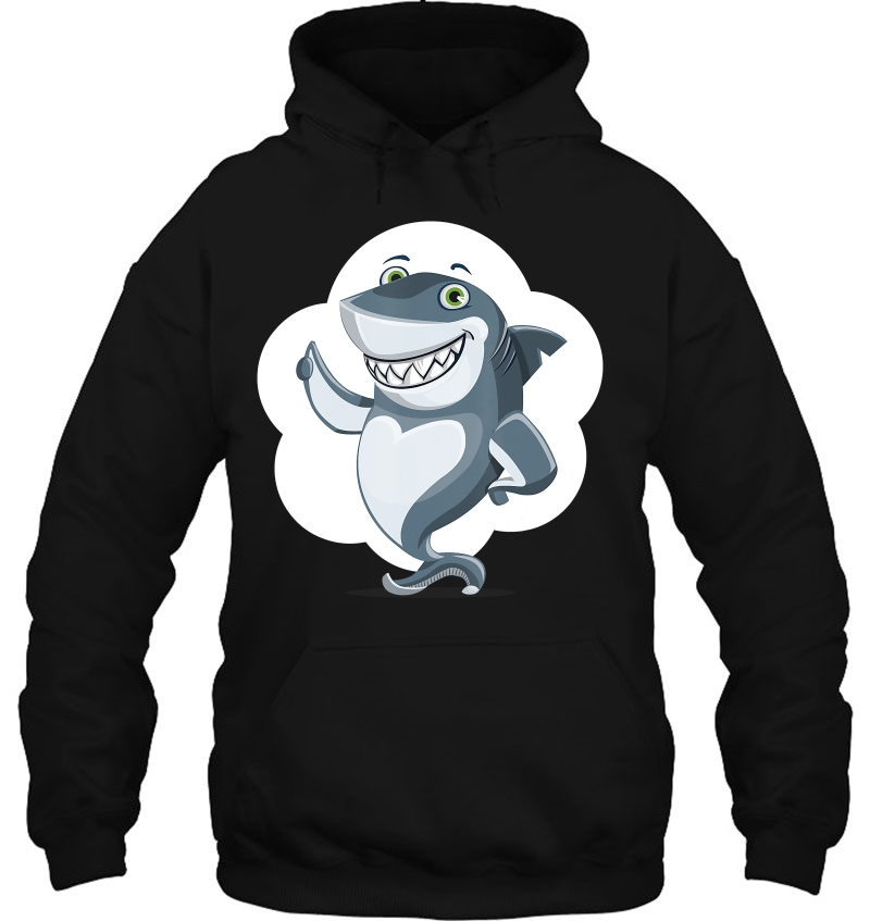 Cartoon Shark Shirt Favorite Animal Thumbs Up Hoodie