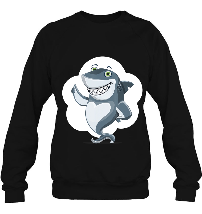 Cartoon Shark Shirt Favorite Animal Thumbs Up Sweatshirt