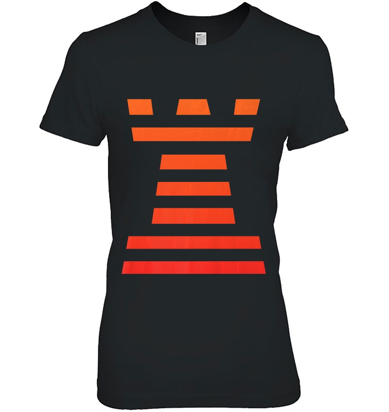 Chess Shirt With Orange Rook Ladies Tee