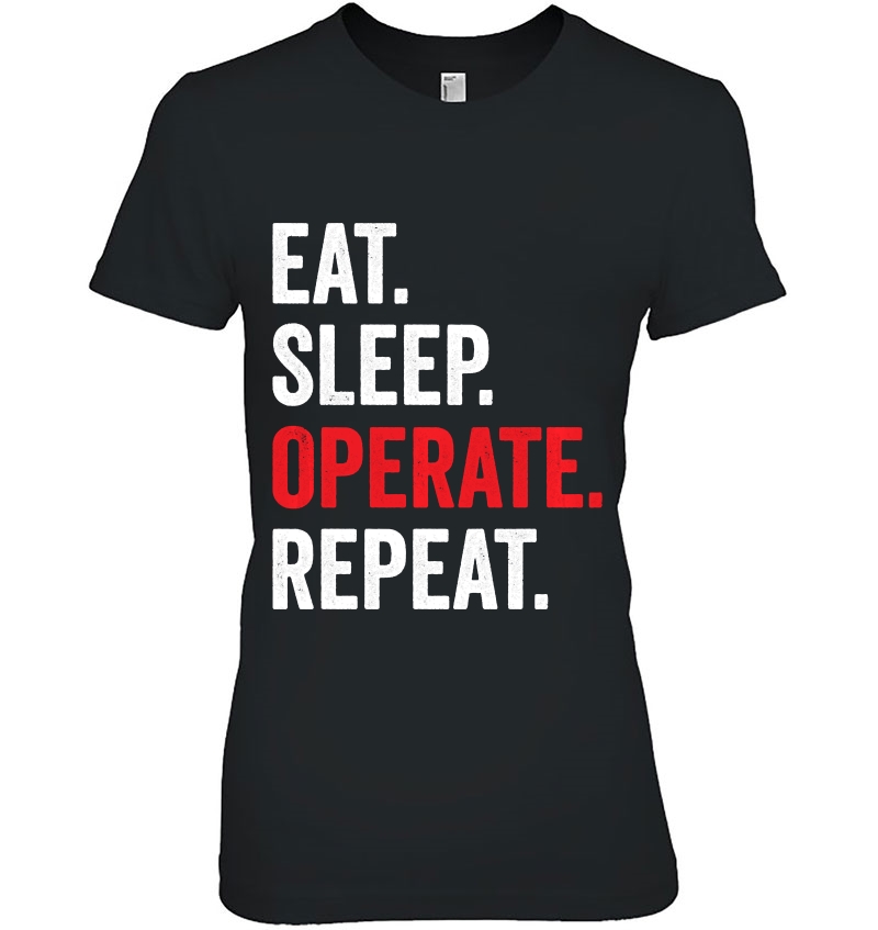 Eat Sleep Operate Repeat Doctor & Surgeon Pullover Ladies Tee