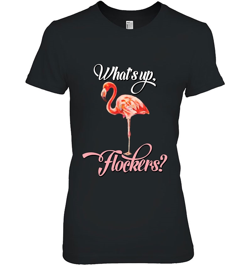 Funny Flamingo - What's Up Flockers Hoodie