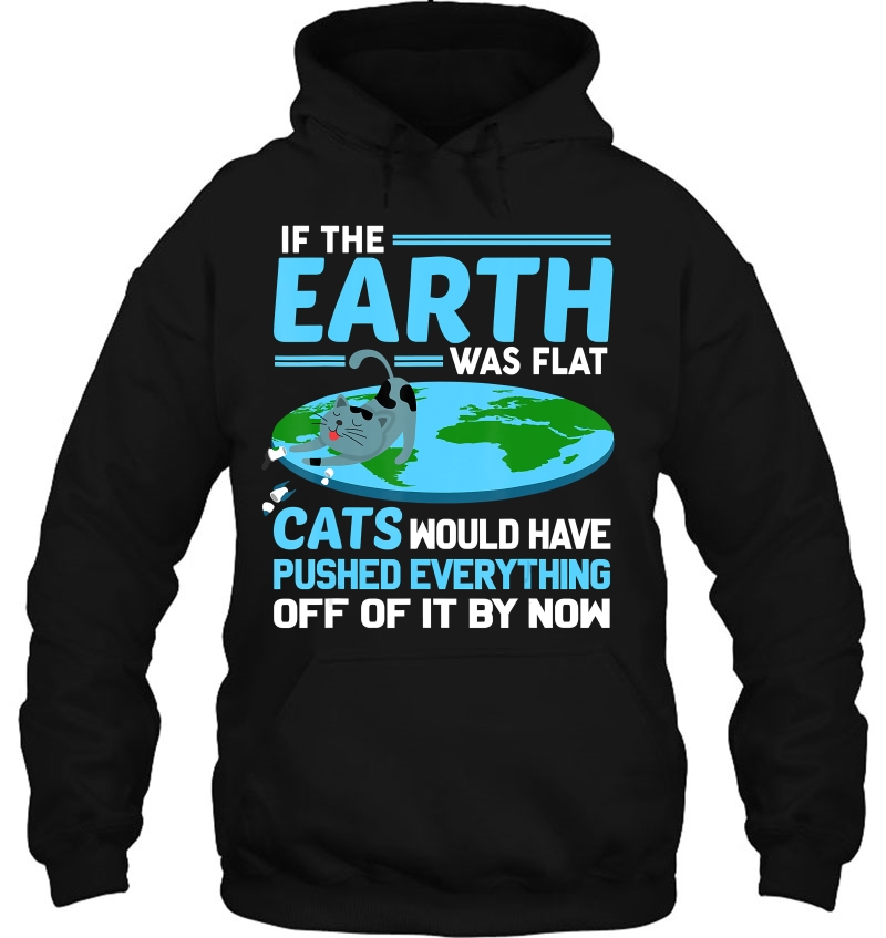 Funny Flat Earth Cats Round Earth Society Saying Mugs