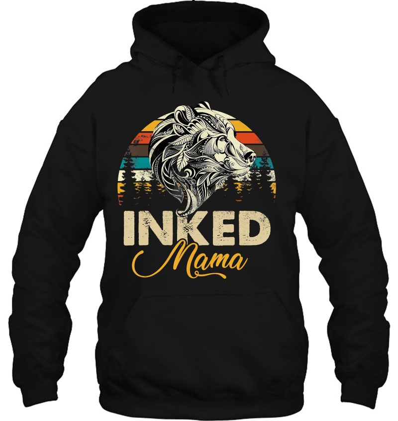 Inked Mama Vintage Tattoo Bear Tee Gift Mugs