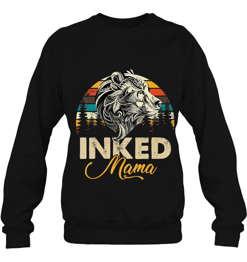 Inked Mama Vintage Tattoo Bear Tee Gift Mugs