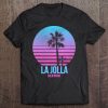 La Jolla California Vintage Retro Palm Tree Beach Tee