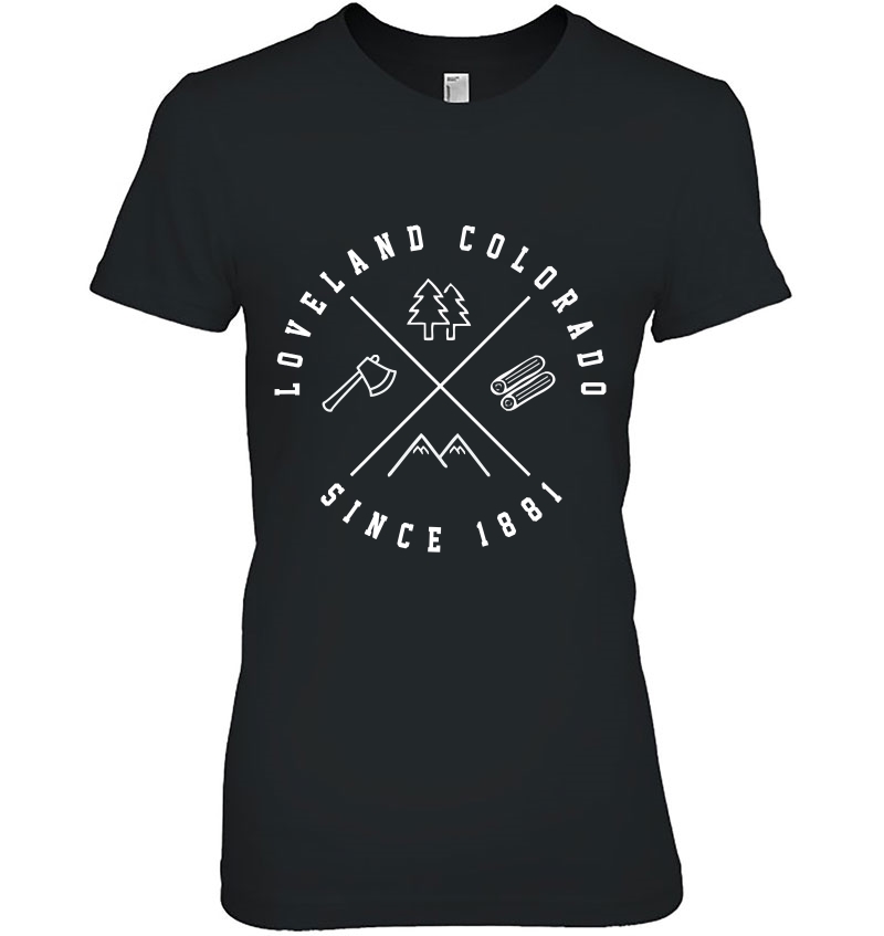 Loveland Colorado Emblem Co Cool Ladies Tee