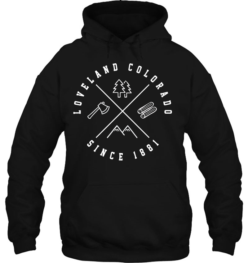 Loveland Colorado Emblem Co Cool Hoodie