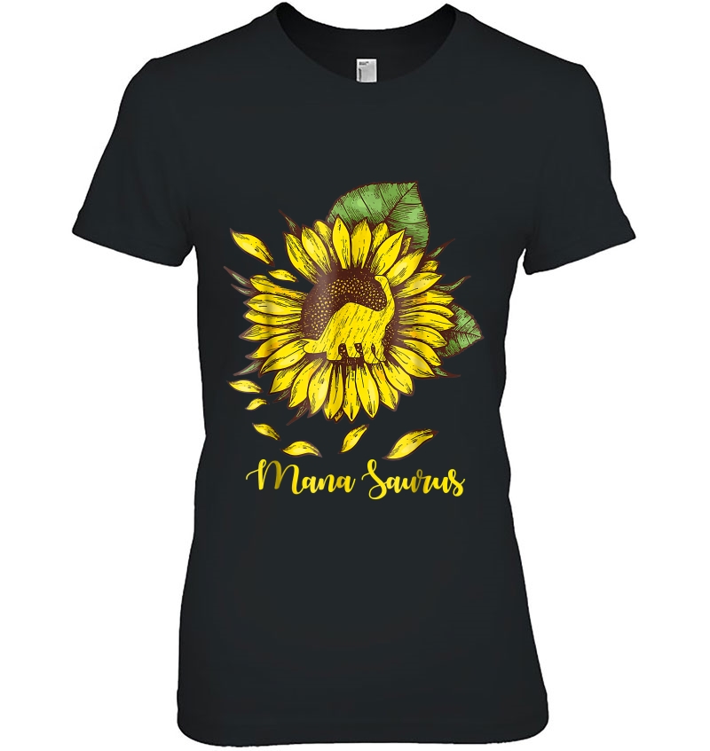 Mama Saurus Dinosaur Sunflower Hoodie