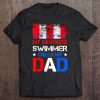 Mens My Favorite Swimmer Calls Me Dad Vintage Swimming Tee