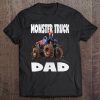 Monster Truck Dad Vintage Dads American Usa Fathers Tee