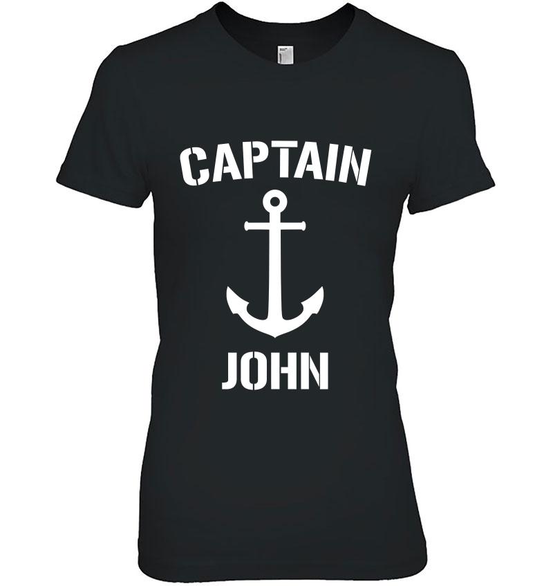 Nautical Captain John Personalized Boat Anchor Hoodie