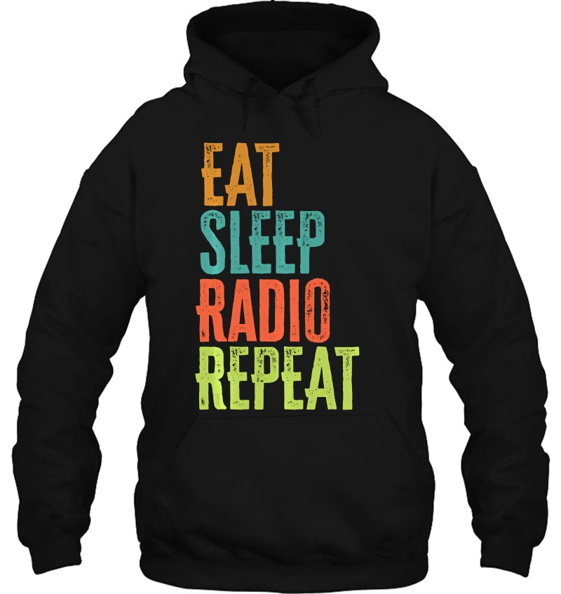 Retro Eat Sleep Radio Repeat Wireless Chat Ham Handle Legend Mugs