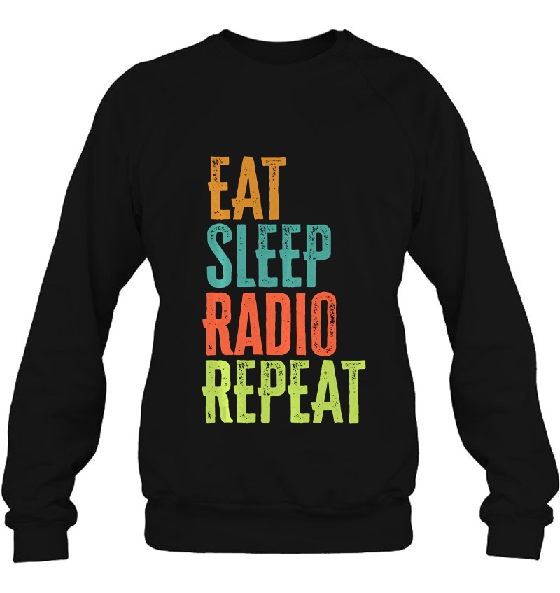 Retro Eat Sleep Radio Repeat Wireless Chat Ham Handle Legend Mugs