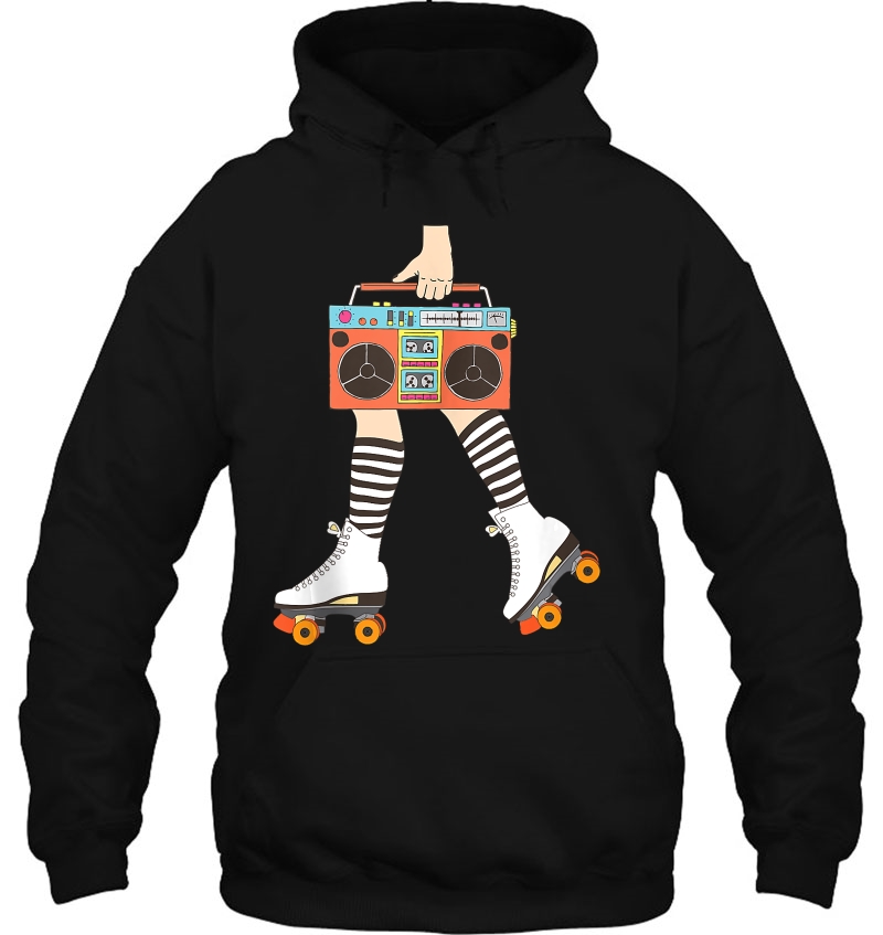 Roller Skating Retro Vintage Roller Derby Roller Skater Hoodie