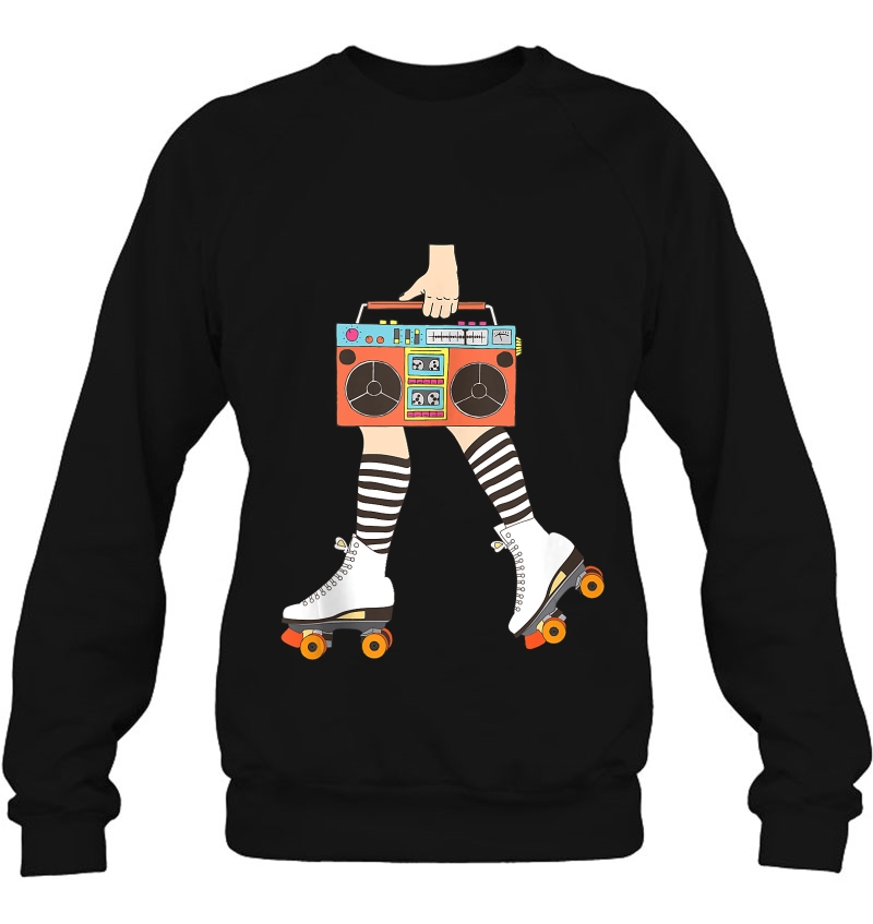 Roller Skating Retro Vintage Roller Derby Roller Skater Sweatshirt