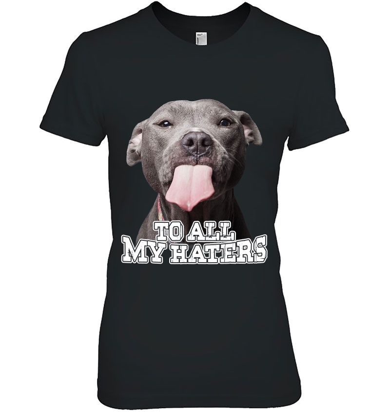 To All My Haters Funny Pit Bull Dog Lover Hoodie