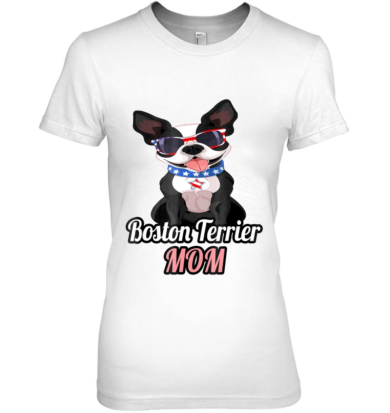 Boston Terrier Dog Puppy Mom Hoodie