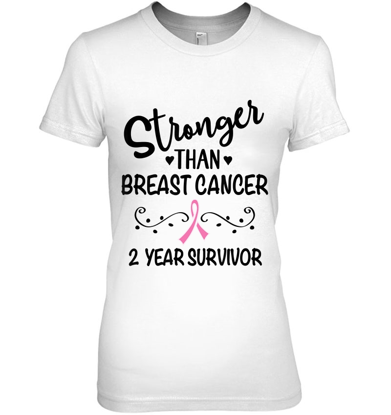 Breast Cancer 2 Year Survivor Awareness Pink Ribbon Hoodie