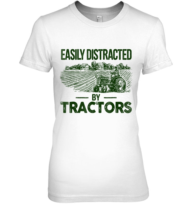 Easily Distracted By Tractors Hoodie