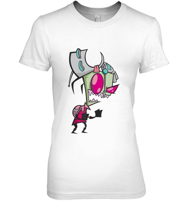 Invader Zim Menacing Laugh Tired Gir Portrait Hoodie