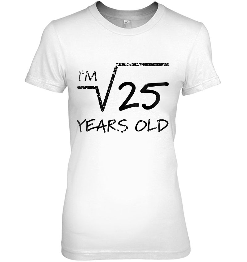 Kids Square Root Of 25 Shirt 5-Year Old Birthday Hoodie