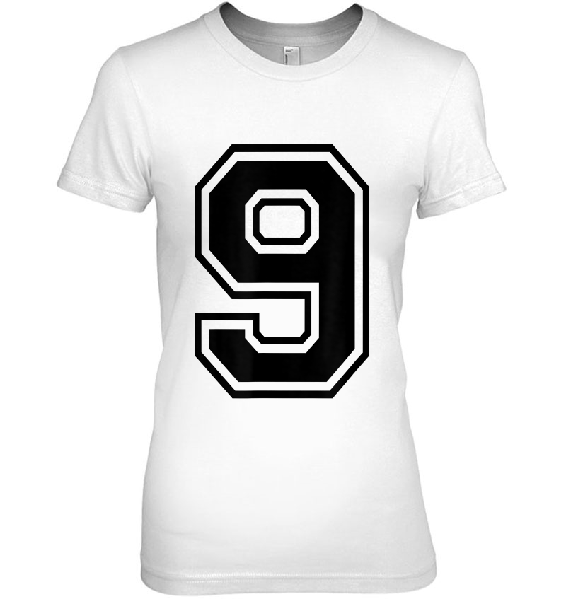 Number 9 Sports Jersey Player Number Birthday Hoodie