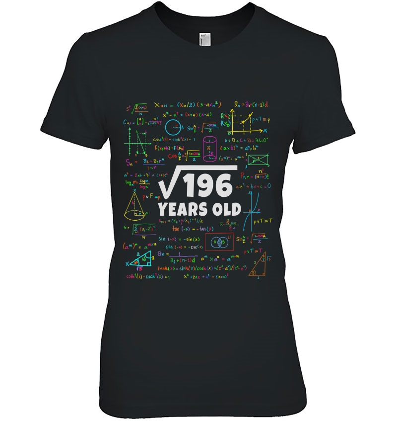 14Th Birthday - Square Root Of 196 14 Years Old Tee Hoodie