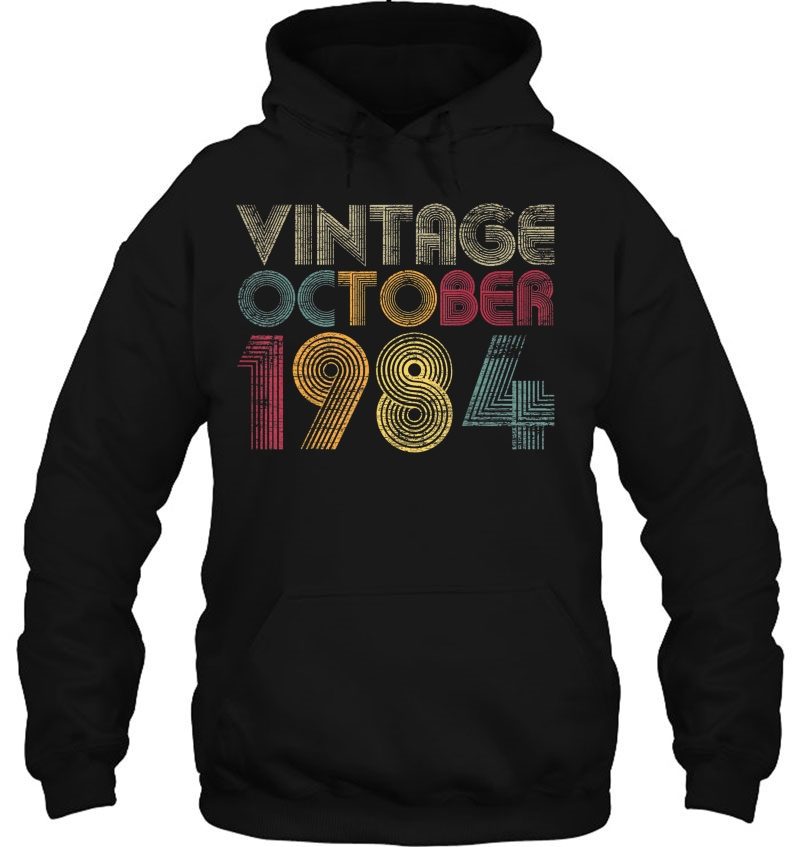 36Th Birthday Gifts - Vintage October 1984 Ver2 Hoodie