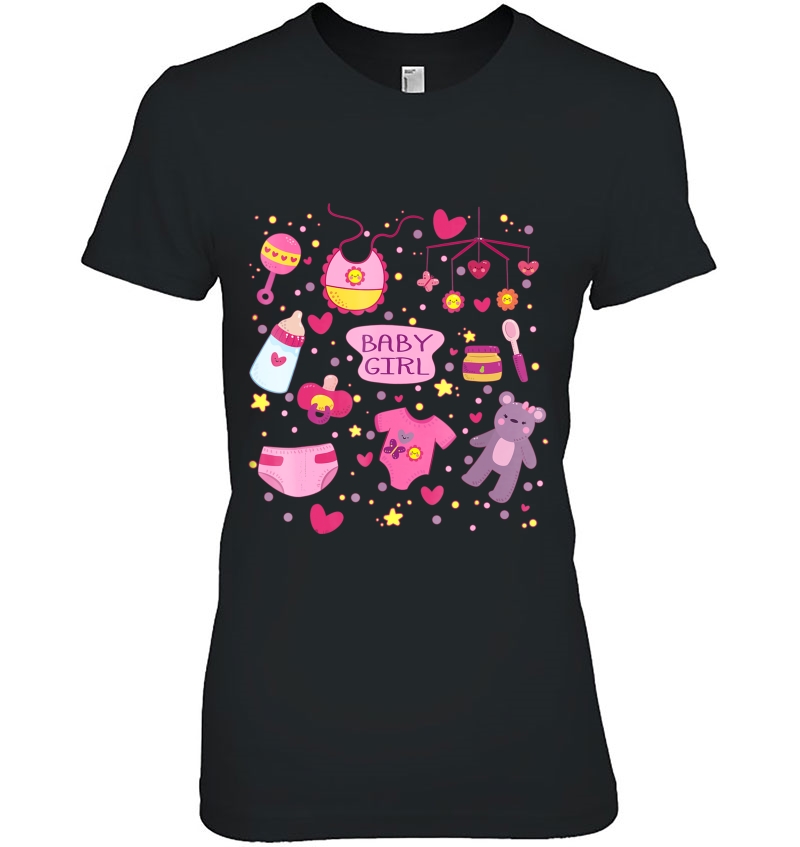 Abdl (Adult Baby Diaper Lover) Baby Girl Collection Ladies Tee