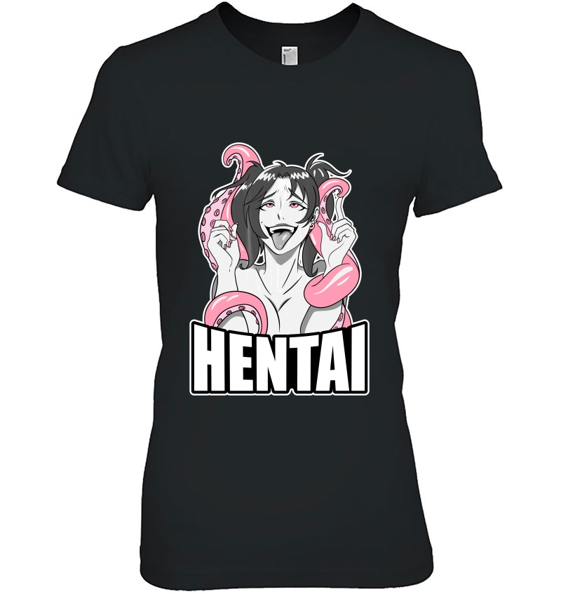 Ahegao Lewd Face Anime Girl, Gift For Hentai Otaku Hoodie