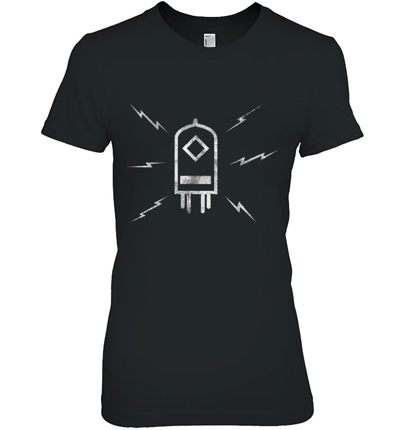 Analog Electronics Vacuum Tube Shirt Guitar Amp Ladies Tee