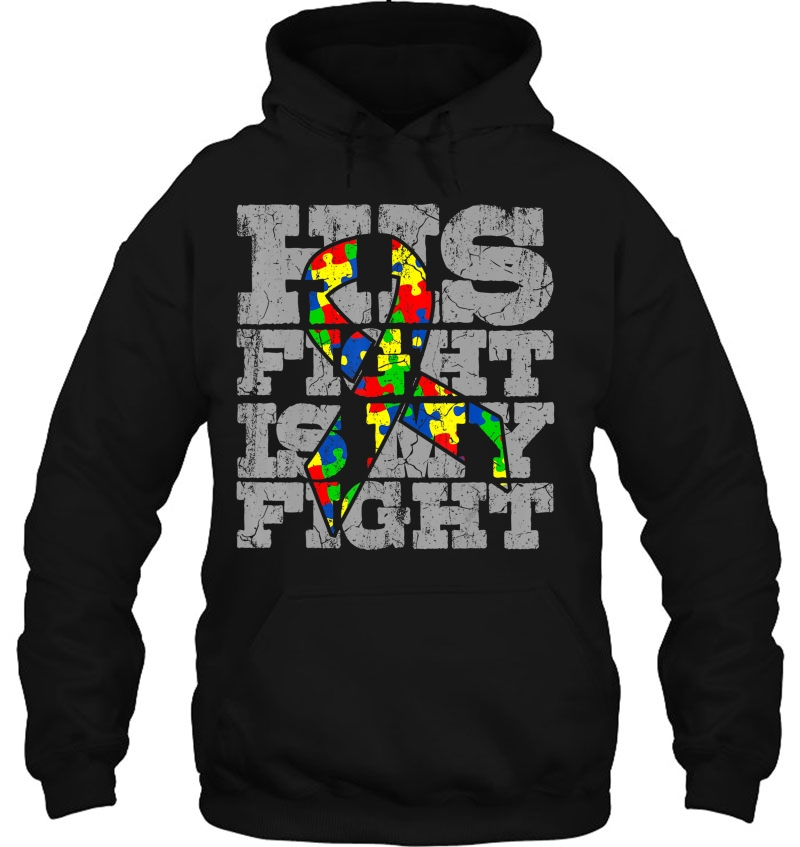 Autism Dad His Fight Autism Awareness Gift For Autism Dad Mugs