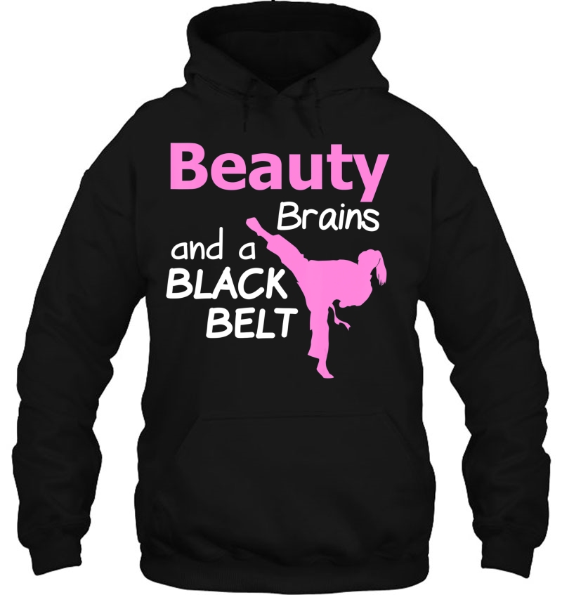 Beauty Brains And A Black Belt Text Martial Arts Mugs