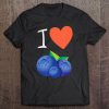 Blueberry I Love Blueberries Tee Christmas Gifts Tee