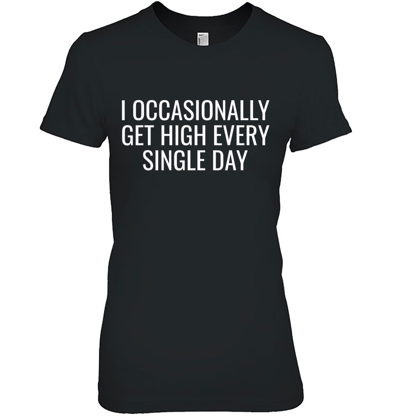 Canada Weed Gift High Marijuana Cannabis Pot Gift Ladies Tee