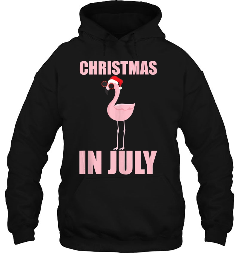 Christmas In July Funny Flamingo In Santa Hat Tank Top Mugs