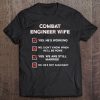 Combat Engineer Wife Usa Military Sapper Tee