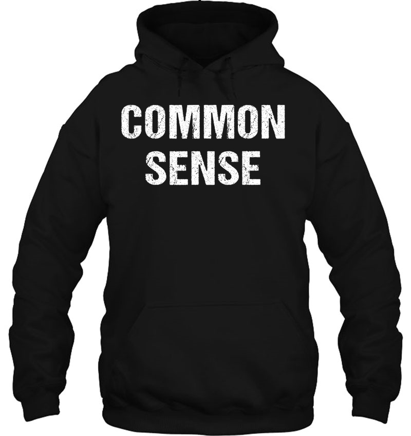 Common Sense Distressed Anti Stupid Humor Gif Hoodie