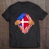 Danish Blood Inside Me Denmark Flag Gift Tee