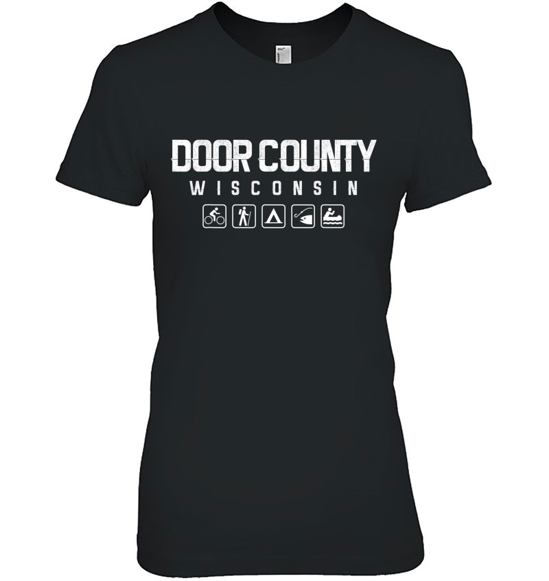 Door County, Wisconsin Outdoor Ladies Tee