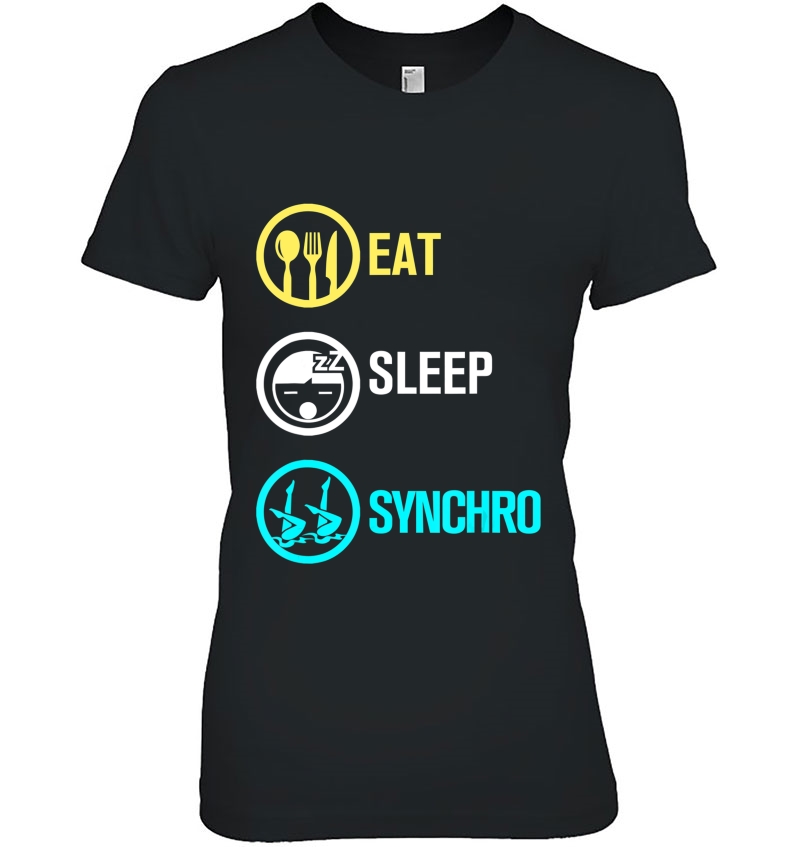 Eat Sleep Synchro - Synchronized Swimming Hoodie