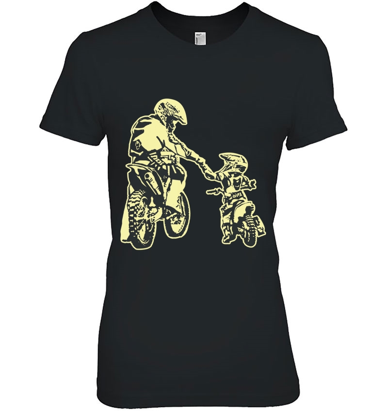 Father And Son Dirt Bike Racer Dirt Road Racing Motorbike Hoodie