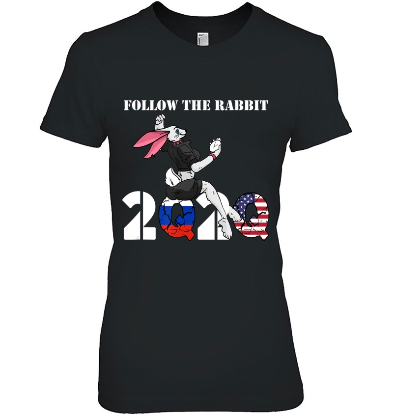 Follow The Rabbit Qanon Wwg1wga Q Anon Hoodie