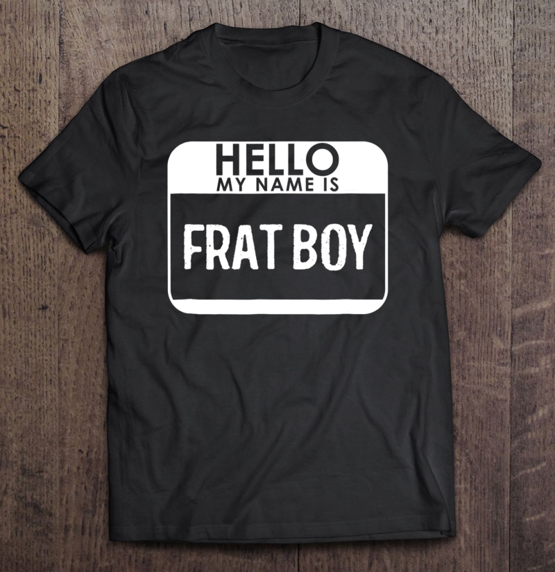 Frat Boy Costume Shirt Funny Easy Halloween Outfit Shirt