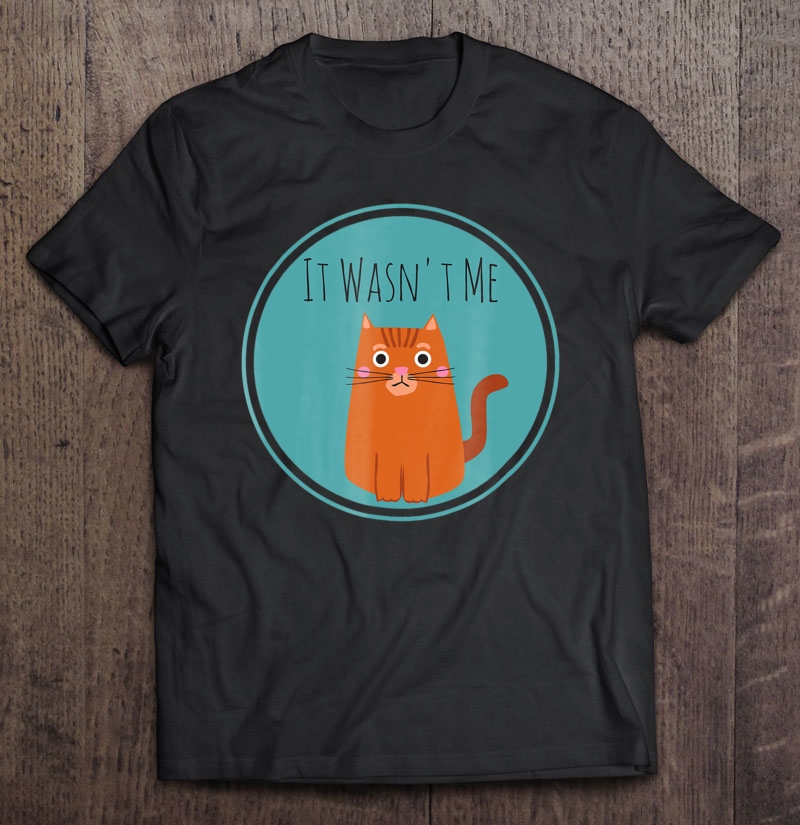 Funny It Wasn't Me Cat Womens Mens Girls Boys Shirt