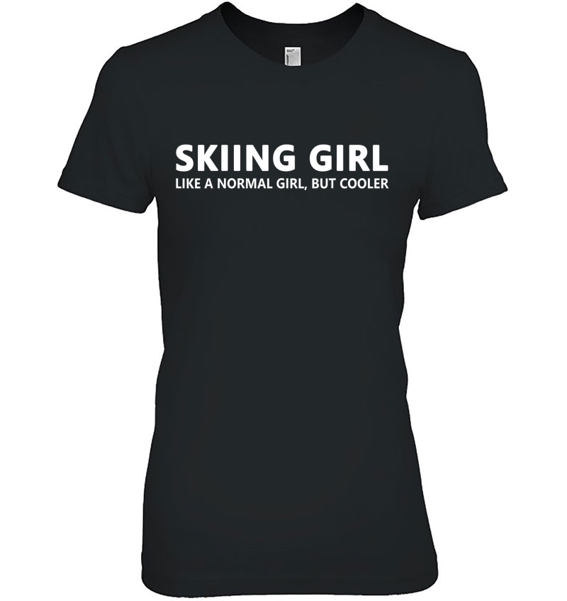 Funny Ski Girl Skiing Girl Hoodie