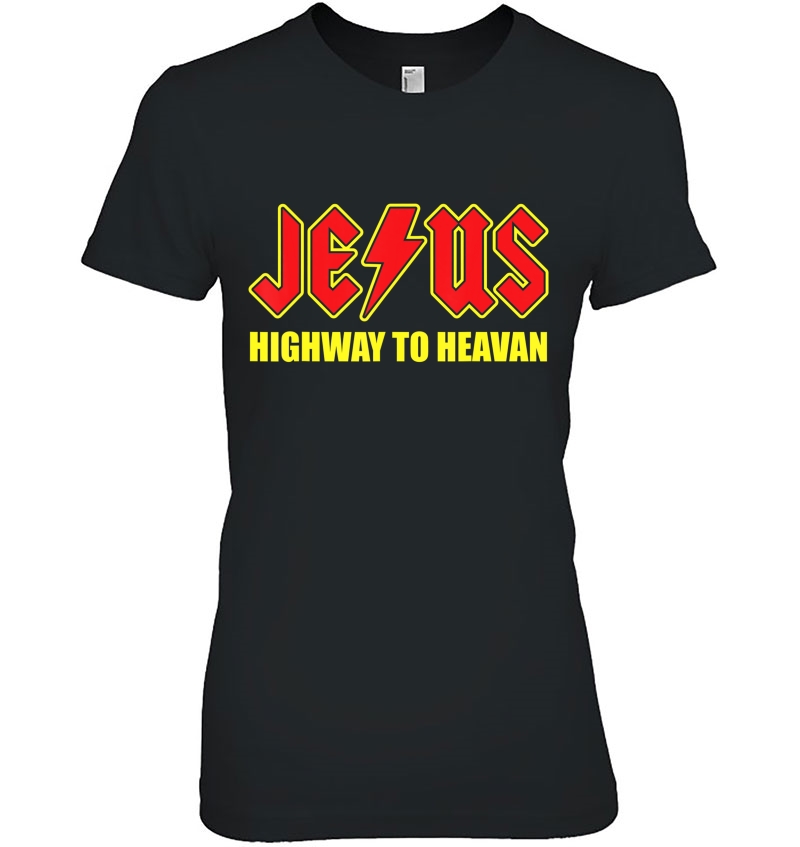 Jesus Highway To Heaven -Superhero Jesus Christian T Hoodie