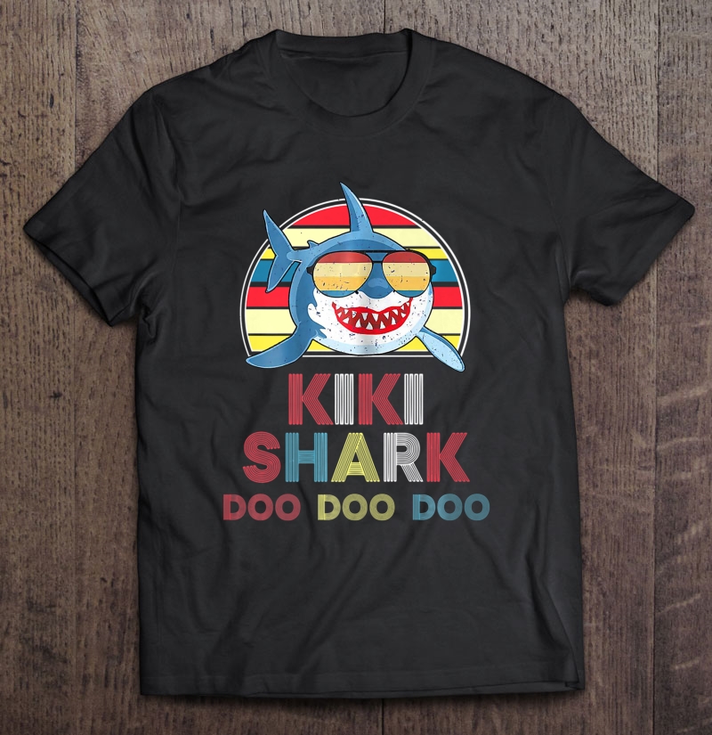 Kiki Shark Doo Doo Doo Retro Vintage Tshirt Christmas Shirt